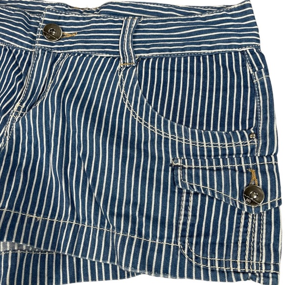 Ubfree & YMI size 9 shorts bundle - jean & blue/white striped colors GUC - Picture 3 of 16